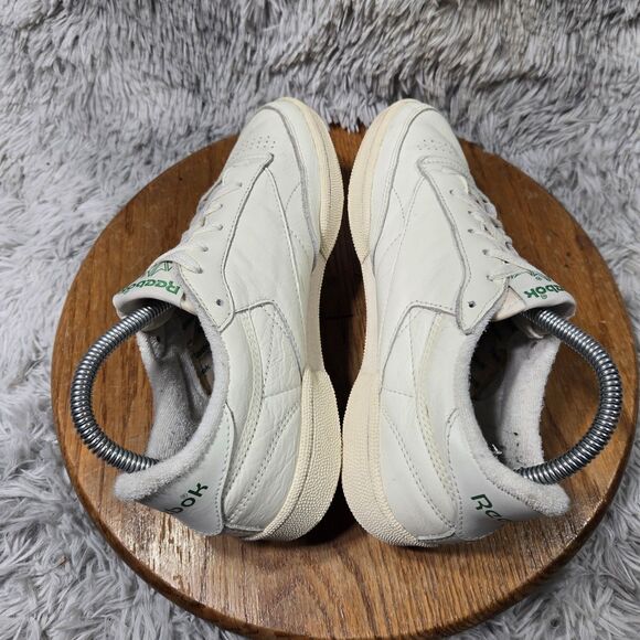 Y2K Reebok England  "Athletic" Classic Club C Women Size 8 White Trainer Shoes - Picture 5 of 12